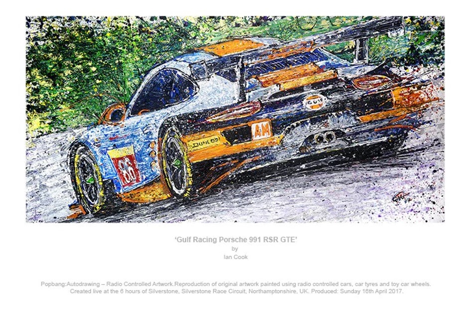 PopBangColour (Ian Cook) artwork: Gulf Racing Porsche 991 RSR GTE