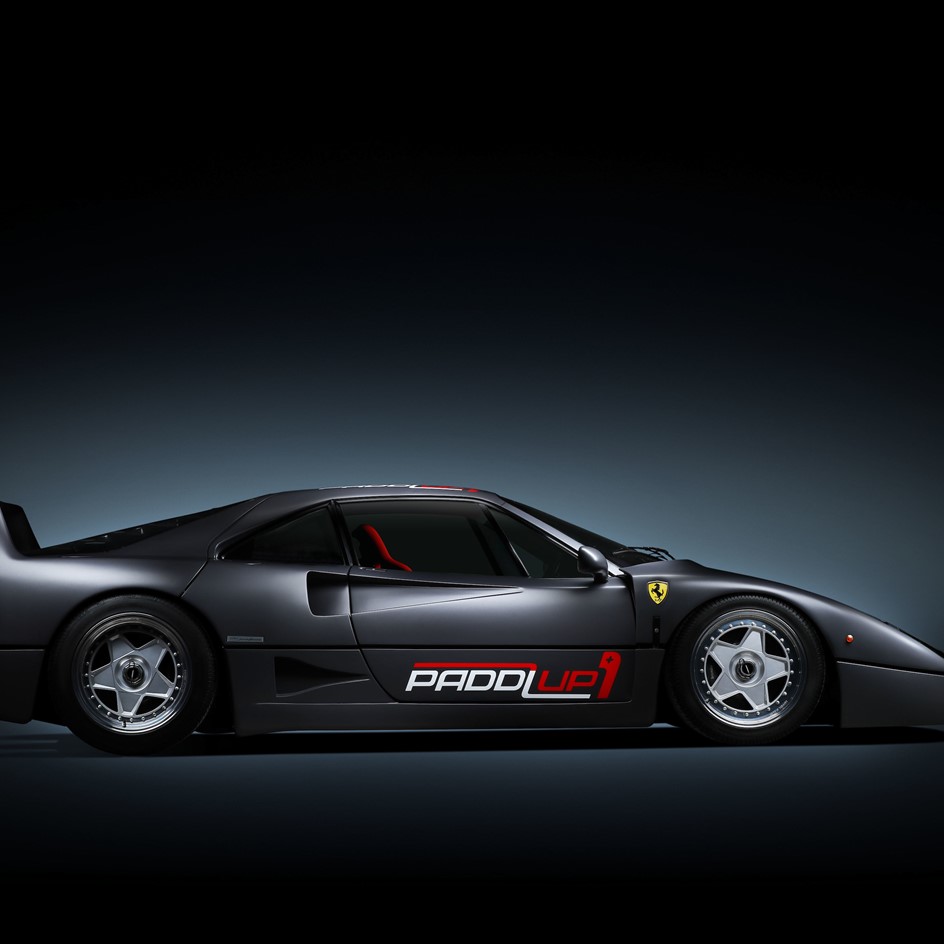 PaddlUp's Ferrari F40 supported by Ignition vehicle and asset finance