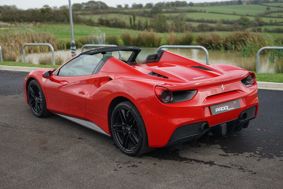 Carbon fibre-clad 2017 Ferrari 488 Spider with paint protection film included 