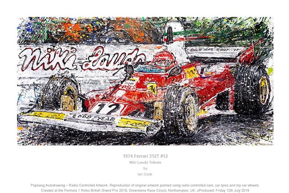 PopBangColour (Ian Cook) artwork: 74 Ferrari 312T #12