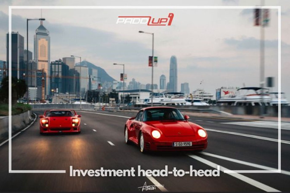 Investment comparison for a Ferrari F40 and a Porsche 959 in Hong Kong 