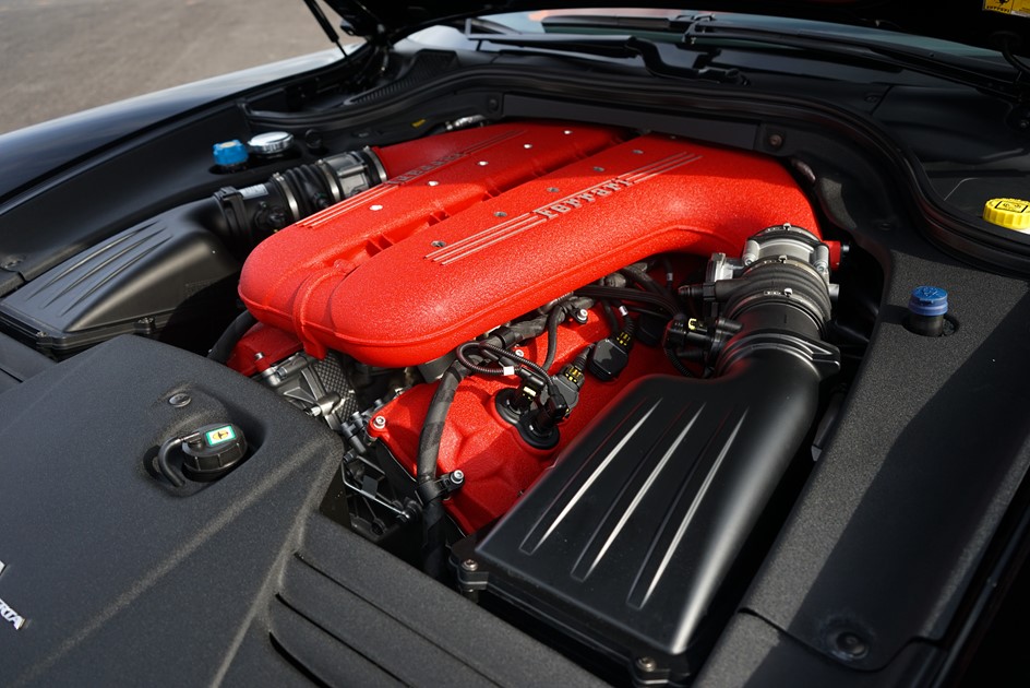 The Ferrari 599 SA Aperta engine