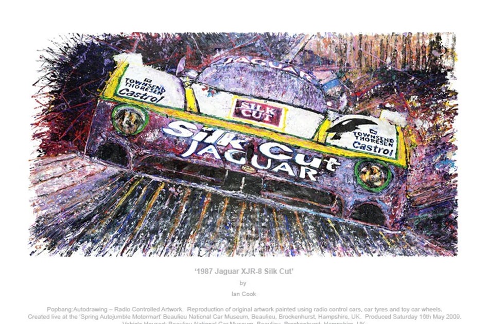 PopBangColour (Ian Cook) artwork: Jaguar SJR-8 Silk Cut